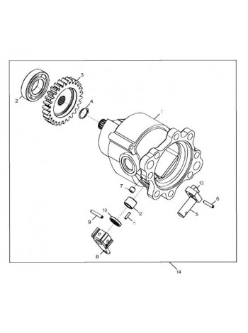 Насос КПП John Deere YZ4102523
